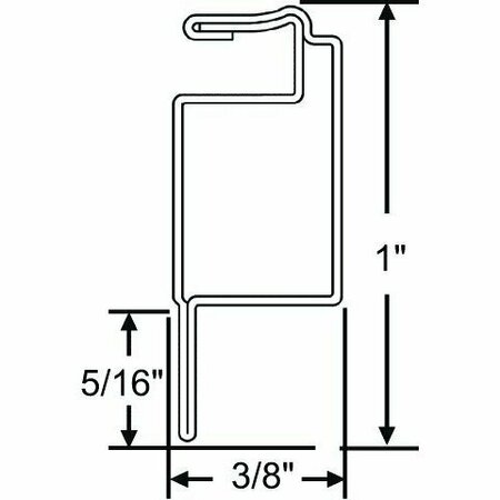 STRYBUC Tube  8 Ft Screen Frame White 90H-1001